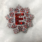 Red Glitter Collection Initial phone grip