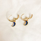 Lunar Collection Blue Moon Pendant Earrings